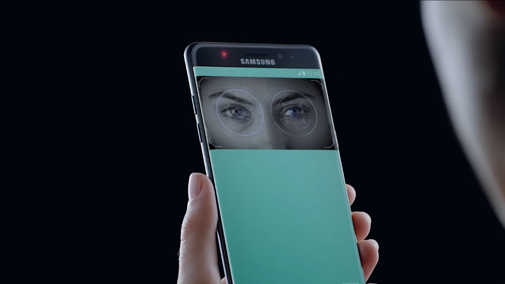 escáner de iris en el Galaxy Note 7